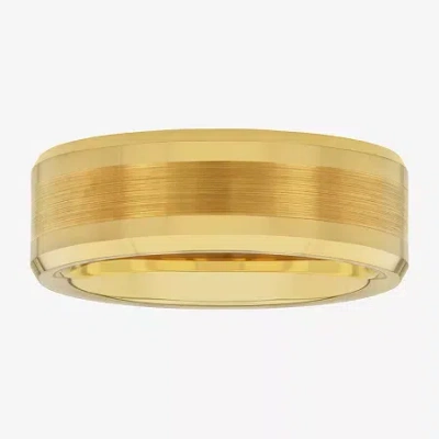 Modern Bride Mens 8mm Tungsten Wedding Band In Transparent