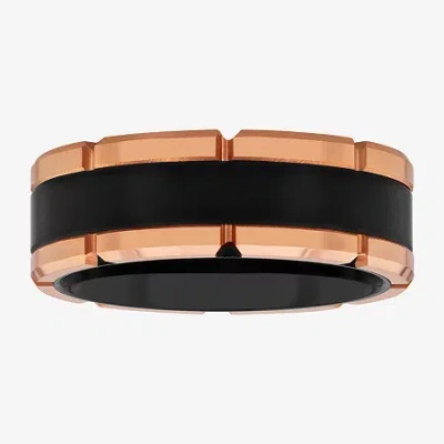 Modern Bride Mens 8mm Tungsten Wedding Band In Transparent