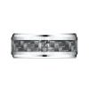 Modern Bride Mens 9mm Cobalt And Carbon Fiber Wedding Band Ring In Metallic
