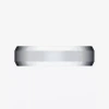 Modern Bride Mens Platinum 6mm Comfort-fit Wedding Band In Metallic