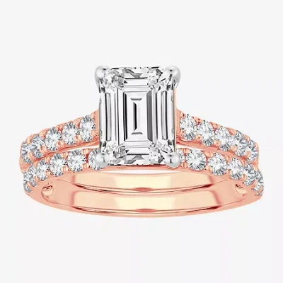 Modern Bride Signature By  (f-g/ Vs2-si1) Womens 2 1/2 Ct. T.w. Lab Grown White Diamond 14k Rose Gold