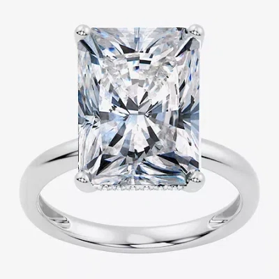 Modern Bride Signature By  (f / Vs2) Womens 10 Ct. Lab Grown White Diamond 14k Gold Rectangular Engag