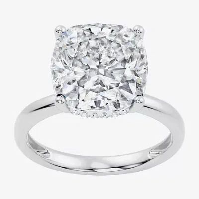 Modern Bride Signature By  (f / Vs2) Womens 10 Ct.t.w. Lab Grown White Diamond 14k Gold Cushion Engag