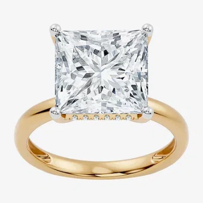 Modern Bride Signature By  (f / Vs2) Womens 10 Ct.t.w. Lab Grown White Diamond 14k Gold Engagement Ri In Yellow