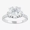 Modern Bride Signature By  (f / Vs2) Womens 4 1/2 Ct. T.w. Lab Grown White Diamond 14k White Gold Rou In Silver