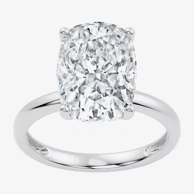 Modern Bride Signature By  (f / Vs2) Womens 5 Ct. T.w. Lab Grown White Diamond 14k Gold Cushion Engag