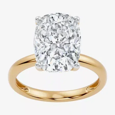Modern Bride Signature By  (f / Vs2) Womens 7 Ct.t.w. Lab Grown White Diamond 14k Gold Cushion Engage In Yellow