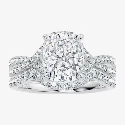 Modern Bride Signature By  (f-g / Vs2-si1) Womens 3 1/2 Ct. T.w Lab Grown White Diamond 10k Gold Cush