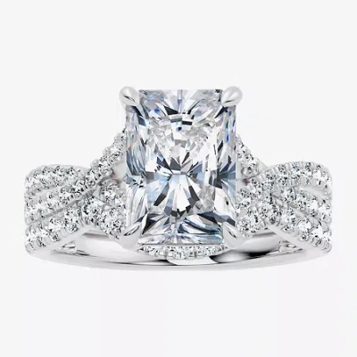 Modern Bride Signature By  (f-g / Vs2-si1) Womens 3 1/2 Ct. T.w Lab Grown White Diamond 10k Gold Rect