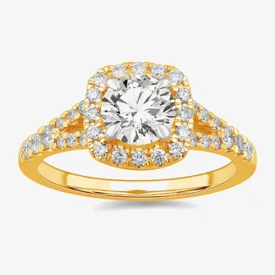 Modern Bride Signature By  (g-h / Si1-si2) Womens 1 3/8 Ct. T.w. Lab Grown White Diamond 14k Gold Cus
