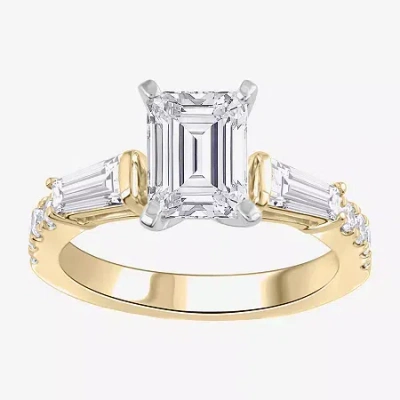 Modern Bride Signature By  (g-h / Si1-si2) Womens 2 3/4 Ct. T.w. Lab Grown White Diamond 14k Gold Sid