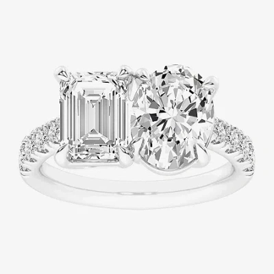 Modern Bride Signature By  (g-h / Si1-si2) Womens 4 3/8 Ct. T.w. Lab Grown White Diamond 14k White Go