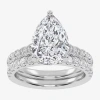 Modern Bride Signature By  (g-h / Si1-si2) Womens 4 Ct. T.w. Lab Grown White Diamond 14k White Gold P In White