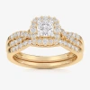 Modern Bride Signature By  (g-h / Si1-si2) Womens 7/8 Ct. T.w. Lab Grown White Diamond 10k White Gold In Gold