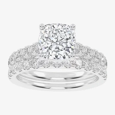 Modern Bride Signature By  (g-h / Vs2-si1) Womens 2 1/2 Ct. T.w. Lab Grown White Diamond 14k Gold Cus In Metallic