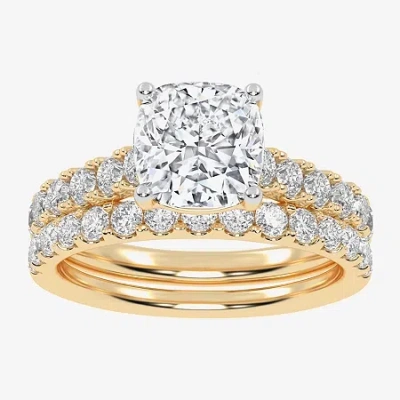 Modern Bride Signature By  (g-h / Vs2-si1) Womens 2 1/2 Ct. T.w. Lab Grown White Diamond 14k Gold Cus