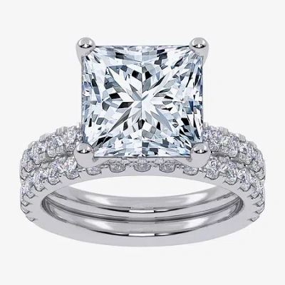 Modern Bride Signature By  (g / Vs2-si1) Womens 4 Ct. T.w. Lab Grown White Diamond 14k White Gold Sid