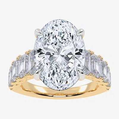 Modern Bride Signature By  (g/vs2-si1) Womens 8 1/4 Ct. T.w. Lab Grown White Diamond 14k White Gold O In Metallic