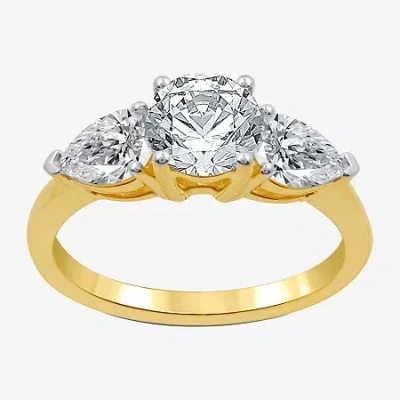 Modern Bride Signature By  (h-i / Si1-si2) Womens 2 1/4 Ct. T.w. Lab Grown White Diamond 14k Gold Rou