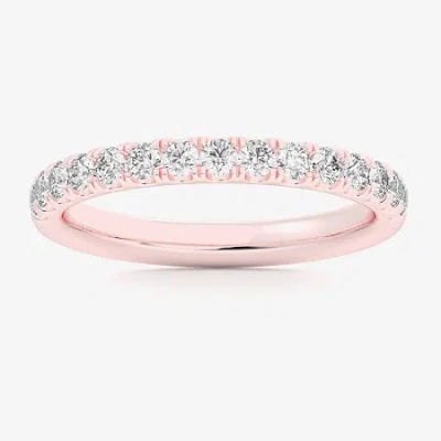 Modern Bride Signature By  (si1-si2/h-i) Womens 2mm 1/2 Ct. T.w. Lab Grown White Diamond 14k Gold Wed In Metallic