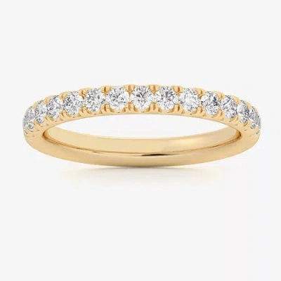 Modern Bride Signature By  (si1-si2/h-i) Womens 2mm 1/2 Ct. T.w. Lab Grown White Diamond 14k Gold Wed