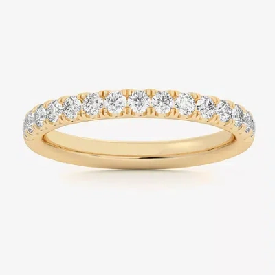 Modern Bride Signature By  (si1-si2/h-i) Womens 2mm 1/2 Ct. T.w. Lab Grown White Diamond 14k Gold Wed