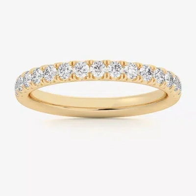 Modern Bride Signature By  (si1-si2/h-i) Womens 2mm 1/2 Ct. T.w. Lab Grown White Diamond 14k Gold Wed