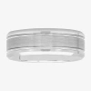 Modern Bride Tungsten Wedding Band In Metallic