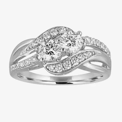 Modern Bride Two Forever 1 C.t. T.w. Natural Diamond 10k White Gold Ring