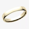 Modern Bride Unisex Adult 3.5mm 10k White Gold Wedding Band In Gold