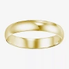 Modern Bride Unisex Adult 4mm 14k Gold Wedding Band In Transparent