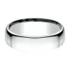 Modern Bride Unisex Adult 6.5mm 10k White Gold Wedding Band In Gray