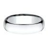 Modern Bride Unisex Adult 6mm Platinum Wedding Band In Metallic