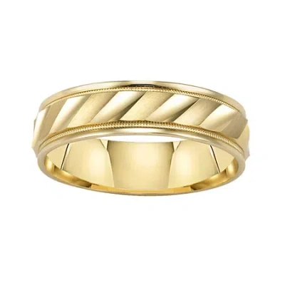 Modern Bride Wedding Band In Gold