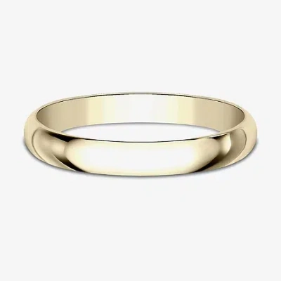 Modern Bride Women's 14k Yellow Gold 2.5mm Traditional Wedding Band