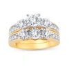 Modern Bride Womens 1 1/4 Ct. T.w. Natural White Diamond 10k Gold Round Bridal Set In Gold