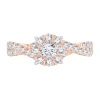 Modern Bride Womens 1 Ct. T.w. Natural Diamond 14k Rose Gold Round Engagement Ring In Gold