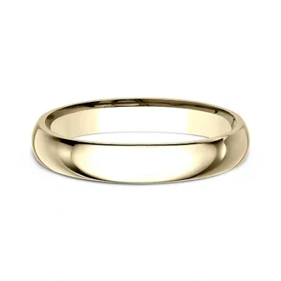 Modern Bride Womens 10k Yellow Gold 3mm Comfort-fit Wedding Band