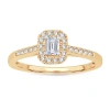 Modern Bride Womens 1/3 Ct. T.w. Natural White Diamond 10k Gold Engagement Ring In Transparent