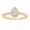 Modern Bride Womens 1/3 Ct. T.w. Natural White Diamond 10k Gold Pear Engagement Ring In Gold