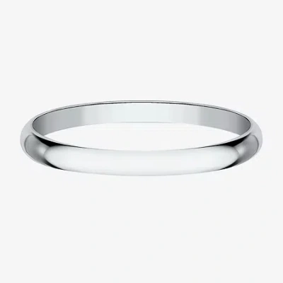 Modern Bride Womens 14k Gold Wedding Band In White