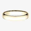 Modern Bride Womens 14k Yellow Gold 4mm Light Comfort-fit Wedding Band In Gold