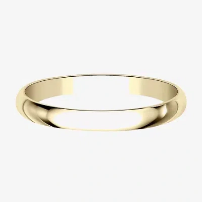 Modern Bride Womens 2mm 10k White Gold Wedding Band