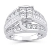 Modern Bride Womens 3 Ct. T.w. Natural White Diamond 10k White Gold Engagement Ring In White