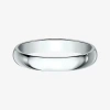 Modern Bride Womens 3mm 10k Gold Wedding Band In White