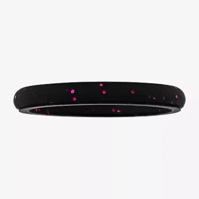 Modern Bride Womens 3mm Silicone Wedding Band In Black