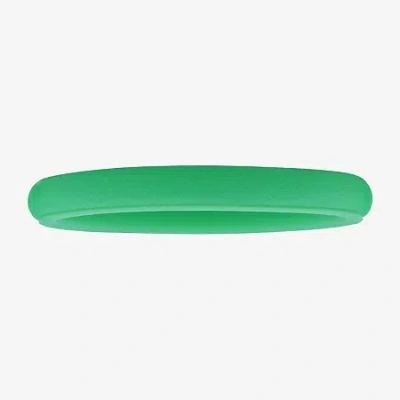Modern Bride Womens 3mm Silicone Wedding Band In Green