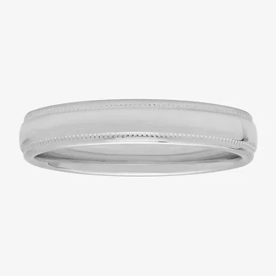 Modern Bride Womens 4mm Sterling Silver Wedding Band