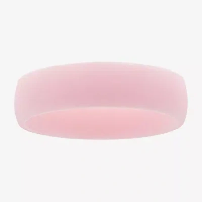 Modern Bride Womens 6mm Silicone Wedding Band In Pink
