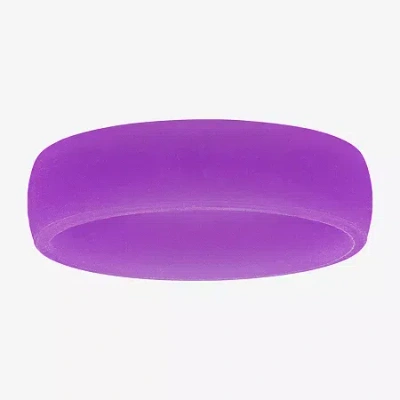 Modern Bride Womens 6mm Silicone Wedding Band In Purple
